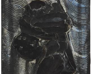 76
Matsumi Kanemitsu
1922-1992
Untitled Abstract, 1982
Oil on canvas
Signed and dated on the wrapped lower canvas attached to stretcher: Kanemitsu
12" H x 10.25" W x 2.5" D
Estimate: $1,000 - $2,000