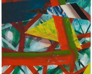 121
Alexander Kroll
b. 1981
Untitled Abstract, 2009
Oil and photograph on linen
Signed and dated verso: AKroll
20" H x 14" W
Estimate: $800 - $1,200