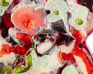 228
Jesse Greenberg
b. 1982
"Flora Cell 2," 2014
Urethane plastic, pigment, ABS plastic pellets, and aluminum frame
Unsigned; titled and dated on the gallery website listed as part of provenance
35.5" H x 22" W
Estimate: $200 - $400