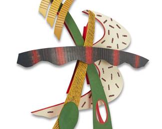 237
Charles Searles
1937-2004
Untitled, 1992
Assembled painted wood
Signed and dated verso: Searles / 12/92; marked further with leveling notes
67.75" H x 60" W x 9.875" D
Estimate: $2,000 - $3,000