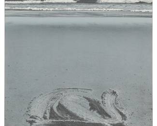 
52
David Ligare
b. 1945
"Sand Drawing #24," 1973
Lithograph in silver-gray, silver, and black on paper
Copyright proof, aside from the edition of unknown size
Signed, titled, dated, and inscribed in pencil in the lower edge of the image: D. Ligare
Image: 20.125" H x 15.125" W; Sheet: 30.125" H x 25" W
Estimate: $400 - $600