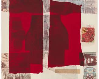 6
Robert Rauschenberg
1925-2008
"Why You Can't Tell #2," 1979
Screenprint in colors and collage on wove paper
Edition: 82/100
Signed, dated, and numbered in pencil along the lower edge, at left: Rauschenberg; Styria Studio, Inc., New York, prntr., and with their blindstamp; Multiples, Inc., New York, pub.
Image/Sheet: 30.5" H x 23.125" W
Estimate: $1,500 - $2,500