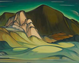 209
Tarmo Pasto
1906-1986
Sunset Behind The Hills
Oil on canvas
Signed near the center of the lower edge: Tarmo Pasto
42" H x 52" W
Estimate: $2,000 - $3,000