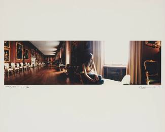 264
Sam Taylor-Johnson
b. 1967
"Looking Out," 2002
C-print on paper
Edition: 163/200
Signed, titled, dated, and numbered in ink in the lower margin
Image: 6.25" H x 22" W; Sight: 19.5" H x 23.5" W
Estimate: $500 - $700