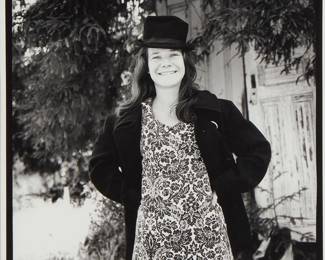 263
Herb Greene
b. 1942
"Janis Joplin," 1966
Gelatin silver print on paper
Edition: 10/50; printed later
Signed and numbered in ink in the lower margin: H Greene
Sight: 15.5" H x 14" W
Estimate: $800 - $1,200