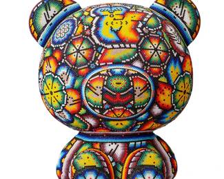 243
Rick Wolfryd
b. 1953
"Care Bear," 2023
Photopolymer resin and beads
Signed, titled, and dated on underside of base: Chroma aka Rick Wolfryd / T.P. 0019 2023 / SAUL
9.875" H x 9.25" W x 7" D
Estimate: $700 - $900