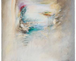 230
Joseph Bellacera
1953-2023
Untitled From The "Portal Series"
Mixed media on canvas mounted to canvas
Signed faintly lower right: J. Bellacera
Sight: 35.5" H x 30.5" W
Estimate: $800 - $1,200