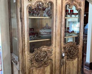 Carved French Armoire 