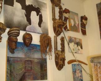 Baule masks Ivory coast & Dan mask Congo       Fine Art , Venice Artist