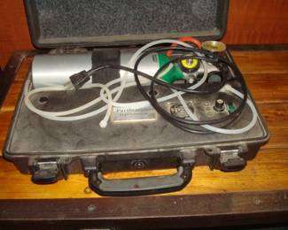 Oxygen tank in briefcase