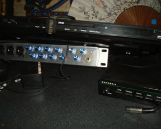 mixing audio equipment