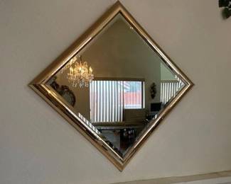 #2026 • 5 Gold Toned Mirror Set