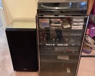 #3008 • Fisher Turntable, Stereo, Cassette Deck & Amplifier