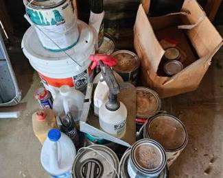 #10008 • Buckets of Paint, Bleach, WD-40, and More