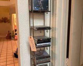 #2050 • DVDs, CDs and Rack