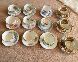 #2022 • 12 Tea Cups and Matching Saucers