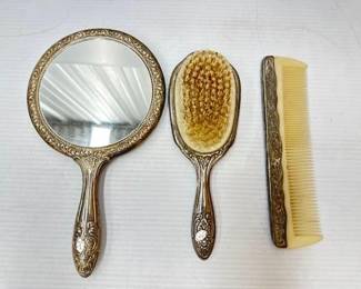 #28 • Antique Mirror, Brush and Comb
