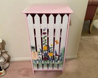 #8032 • Floral & Butterfly Design Cabinet