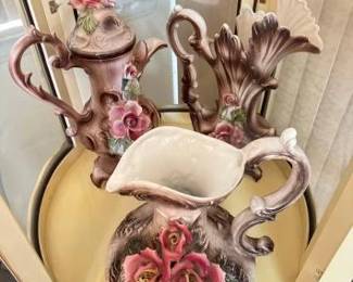 #2020 • 3 Italian Capodimonte Pitchers