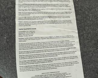 Pottery Barn Label to Rug