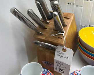 Globe Knife Set in Block 