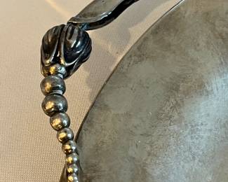 Detail of Handle to Sterling Tray 
