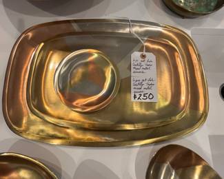 Los Castillo Taxco Mixed Metal Trays,