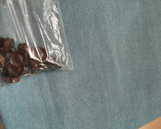 Shower curtain with hooks