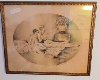 Anthony Victor - In the style of Louis Icart 1930's "Roses"