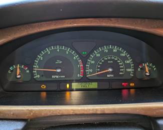 DASHBOARD, YOU WILL SEE THE "BRAKE FAULT" LIGHT ON. THIS IS ONE OF THE REPAIRS IT NEEDS. CLIENT DROVE THE JAGUAR IN TEXAS AND TO BRING IT UP NORTH WITH NO PROBLEMS.