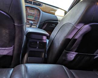 BACK SEAT VIEW OF CONSOLE