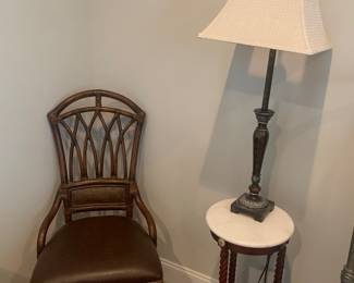 Table sold, chair and lamp still available. 