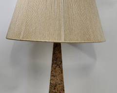 Fantastic Antique Decorative Hand Carved Marble Obelisk Table Lamp with Shade
