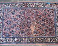 Vintage Persian Hand Knotted Wool Area Rug

