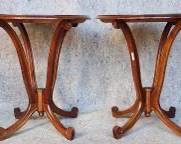 Pair Fantastic 20th Century Wood Side Tables
