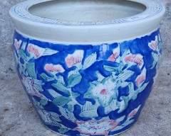Vintage Asian Porcelain Jardinire Planter
