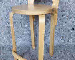 Alvar Aalto Style Mid Century Modern MCM Bentwood High chair
