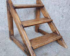 Antique Bed or Library Steps Brass Hardware
