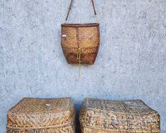 Tribal Woven Rattan Containers And Baskets
