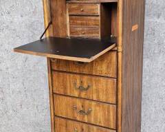 Fantastic Vintage Drexel Furniture Tall Bachelors Chest Campaign Style hinged drop door
