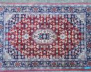 Persian Hand Knotted Silk Blend 4x6 Rug Oriental
