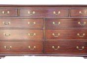 Henkel Harris Winchester VA 9 Drawer Chest of Drawers with Brass Hardware Dovetailed
