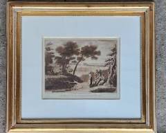 High Quality Trowbridge Sepia 18th Century Framed Print
