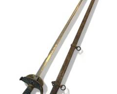 Antique Civil War Era Officer Dress Sword with shark skin handle
