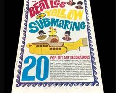 1968 The Beatles Yellow Submarine Pop-Out Art Book Unused Psychedelic Cartoon Decorations Model #10564
