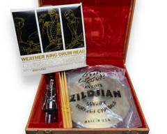 NM 1960s Zildjian Hi-Hat Top & Bottom Cymbal and 1960s Rogers Snare Drum & Stand w/Nice Case *STILL HAS PLASTIC WRAP*
