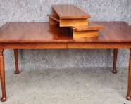 Vintage Tom Seely Handmade Hand Milled Benchmade Dining Table with Extension Leaves
