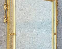 Fancy 20th Century Adams Style Gilt Framed Beveled Glass Wall Mirror
