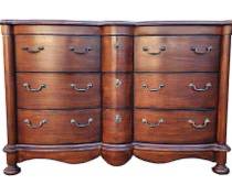 Hickory White Serpentine Front 9 Drawer Chest
