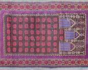 Vintage Persian Wool Hand Knotted Area Prayer Rug
